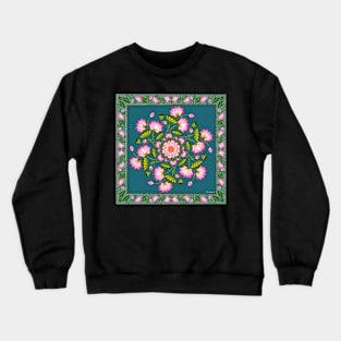 Spiral bloom of lotuses Crewneck Sweatshirt